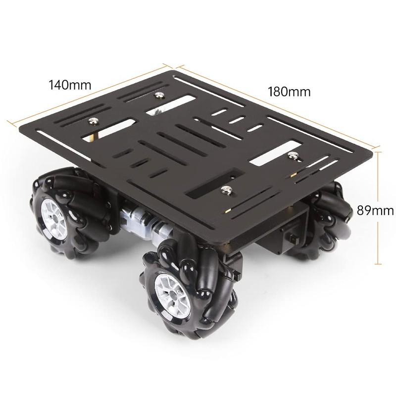 LewanSoul Mecanum Robot Chassis Car Kit with 360° Omnidirectional Wheel,