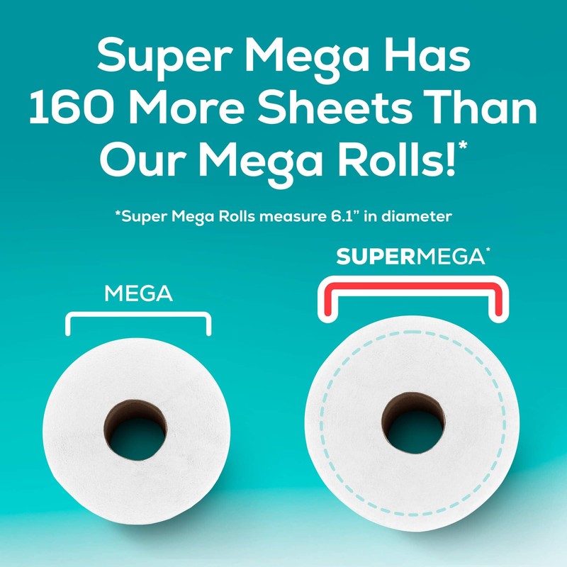 ANGEL SOFT® BATH TISSUE, 12 SUPER MEGA ROLLS