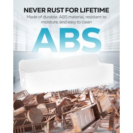 Nieifi Adhesive Shower Caddy 5 Pack, Rustproof No Drilling Shower Shelves for Bathroom Organization, White