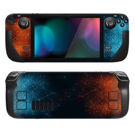 PlayVital Full Set Protective Skin Decal for Steam Deck LCD, Custom Stickers Vinyl Cover for Steam Deck OLED - Star Trail