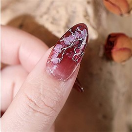 10 Stickers 50cm Bird Autumn Maple Leaf Colorful Nail Foil Transparent Nail Decor Sticker Nail Art Foil