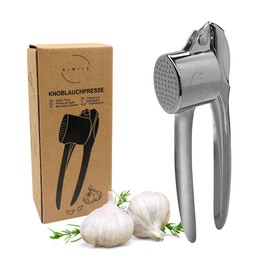 KIMIJO® Garlic Press - Robust & Ergonomic Garlic Press for Effortless Pressing - Dishwasher Safe & Rustproof - Perfect for Fresh Garlic and Ginger