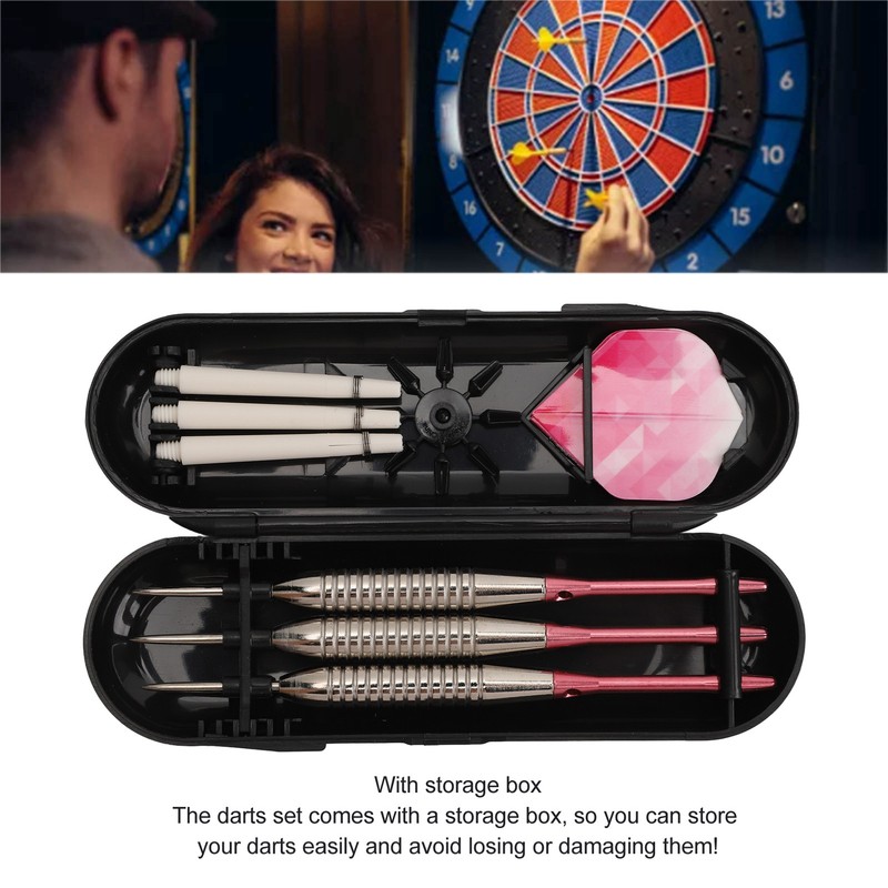 Steel Tip Darts Set Professional Darts Deep Groove Barrel Aluminum