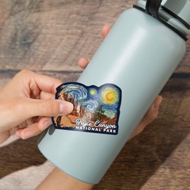 Die Cut Sticker Bryce Canyon National Park, Starry Night National Park Series, Vinyl Sticker, (Waterproof Decal for Cars, Water Bottles, Laptops, Coolers), Large