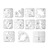11 Pcs DIY Quilting Template Set Domestic Sewing Acrylic Templates