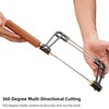 Coping Saw for Woodworking, 360 Degree Multi-Directional Small Handsaw, Aluminum