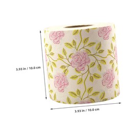Healvian 2 Rollen bedrucktes Toilettenpapier Neuheit Toilettenpapier Druck Servietten Toilettenpapier Dekorative Handtuch Servietten Hochzeit Toilettenpapier Frühling Toilettenpapier Bambus Zellstoff