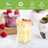 EASERCY Mini Plastic Dessert Cups with Lids 50 Pack 3oz