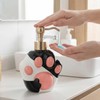 Dog Shape Soap Dispenser (Black/White, Paw Shape Soap Dispenser)