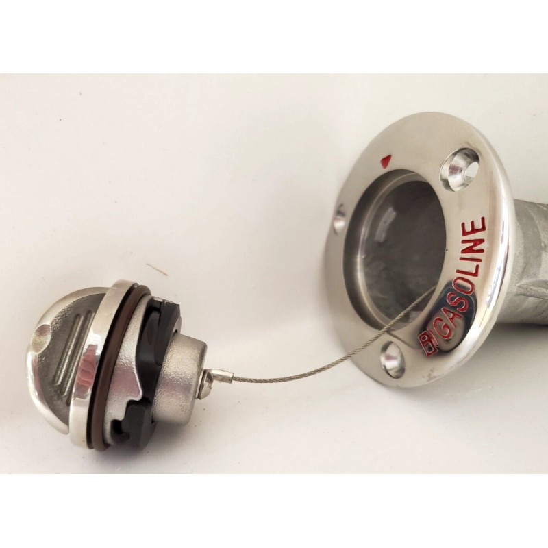 Premier Marine Heavy Duty 316 Stainless Steel Gasoline Deck Fill
