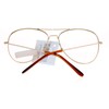 SA106 Classic Wire Rim Tear Drop Shape Pilot Clear Lens