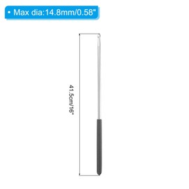 PATIKIL Metal Drumstick 5A Aluminium Alloy Drum Stick Anti Slip for Jazz Drum Electronic Drums Musical Instrument Percussion Silver 1 Pair