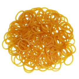 PPhtony 16mm Small Rubber Bands Elastic Stretchy Bands for Bank Money Bundles Bills Cash Wrapping Newspaper Rolling Paper Cards Office Home Supplies Hair Bows Tie Dye Art Craft Project, 500PCS