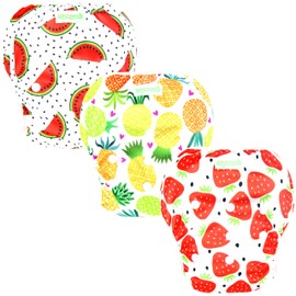 wegreeco Pañal de natación reutilizable ajustable para bebés y niños pequeños (frutas, grande, paquete de 3)