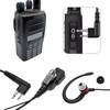 VGOL G-Shape Safety Earphones with PTT Mic Compatible with Motorola
