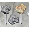 Turkey Lollipop Lollipops Chocolate Candy Mold Thanksgiving 1006