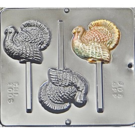 Turkey Lollipop Lollipops Chocolate Candy Mold Thanksgiving 1006