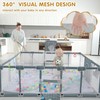 XNWQL Baby playpen, 79"x71"Baby Playpen with Mat Indoor＆Outdoor Playpen for