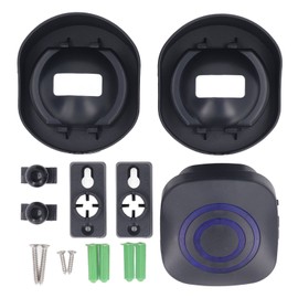 Driveway Alarm Weather Resistant 328ft Long Range 110‑240V Wireless Outside Motion Detector Alarm for Home Business Store EU Plug