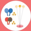 Table Tennis Trainer Set for Home Indoor Self-Practice Return Ball 1. Plastic Racket Full Set 10ea