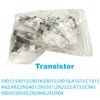 MTDELE 1400Pcs Electronic Component Kit Metal Film Resistor Transistor Component
