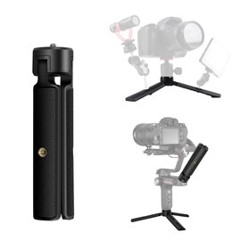 Akeipho Mini Tabletop Tripod for Gimbal/DSLRs, Desktop Tripod Stand Handle Grip for DJI Ronin S/SC, Zhiyun Weebill S/Smooth, Osmo Mobile with Extended 1/4" Screw Holes