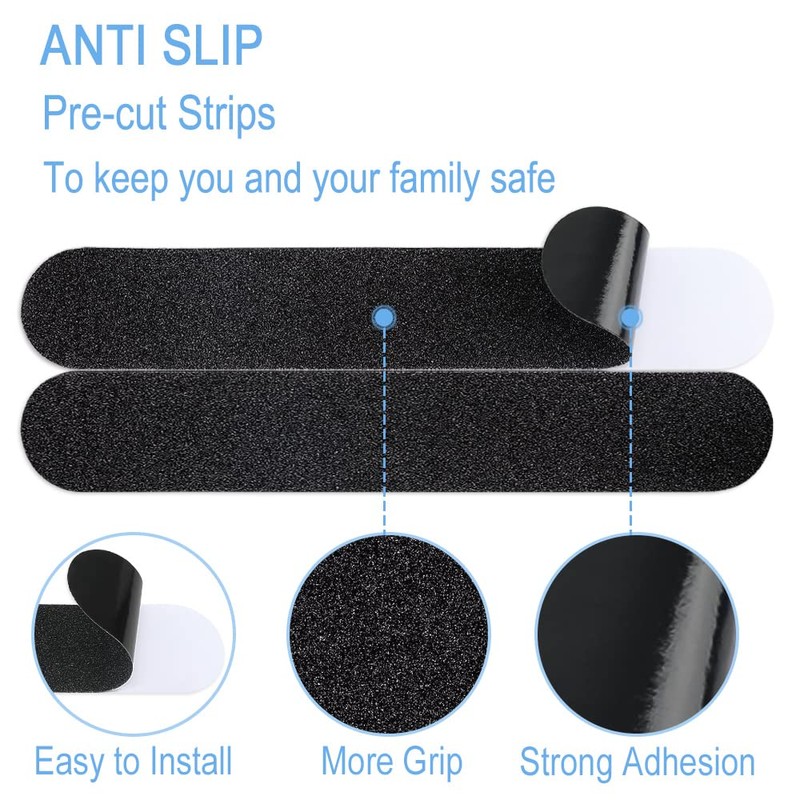 Astfys Anti Slip Tape, 16pcs Non Slip Pre-Cut Strips, Treads