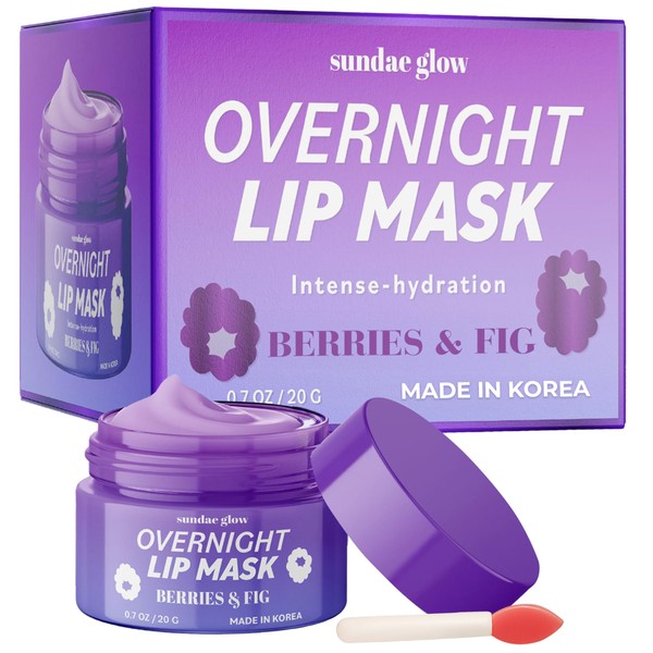 Sundae Glow Berries & Fig Lip Mask - Dermatologist Tested,