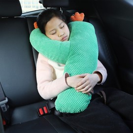 Seat Belt Pillow for Kids - Cute Cactus Kids Car Seatbelt Covers - Car Interior Decoration, Vehicle Shoulder Pads, Cuddly Plush Toy for Home Car Travel