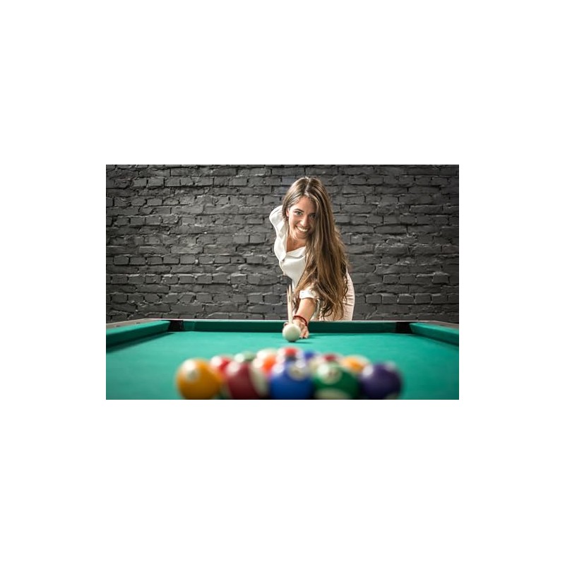 OKKO Billiard Pool Table Plastic 8 Ball Triangle Rack Black