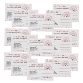 Operitacx 50pcs Classroom Behavior Postcards Elementary School Teacher Tools Positive Reinforcement Cards Teacher Mail Cards Teacher Notes to Parents Paper