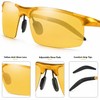 Yellow Lens Driving Glasses for Low-Light Use – Semi-Polarized Anti-Glare