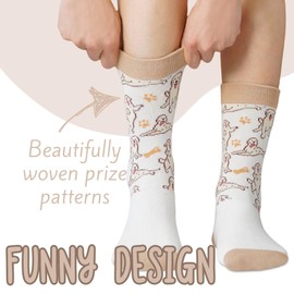 InnoBeta Golden Retriever Gifts for Women & Men, Gifts for Dog Mom Dog Dad on Birthday & Christmas, One Size Crew Socks