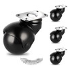 Chegulu 2" Vintage Ball Caster Wheels, Swivel Plate Spherical Caster,
