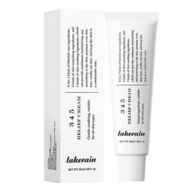 345 Relief Cream, Moisturising Cream Face, 345 Intensive Repair Cream, Soothing Face Moisturiser Skincare, Face Moisturiser Skin Barrier Repair Cream for Acne and Oily Skin, 50 ml