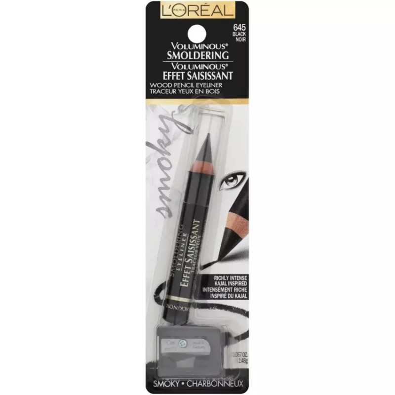 L'OREAL PARIS 로레알 파리 볼륨 스모딩 라이너 블랙 0.056온스 1카운트