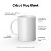 Cricut Cricut Ceramic Mug Blank, White - 15 oz/425 ml