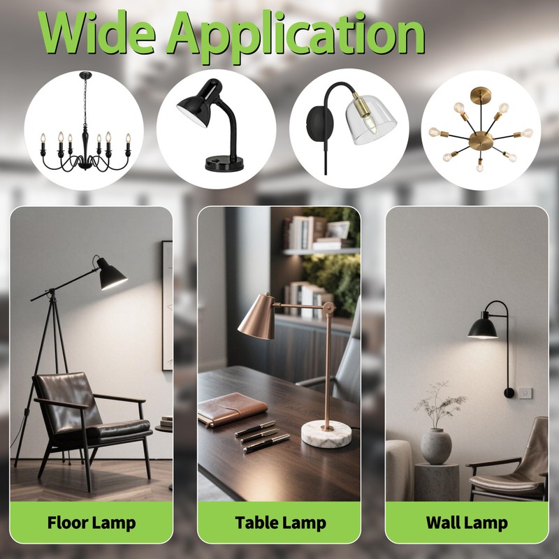 runquiz A19 Clear Led Bulbs, E26 Dimmable Edison Bulbs, 5000K