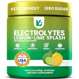 Keppi Polvo De Electrolitos Cetogénicos Sin Azúcar, Cero Carbohidratos, Hidratación Avanzada, Rendimiento Y Recuperación, Delicioso Sabor A Limón Y...