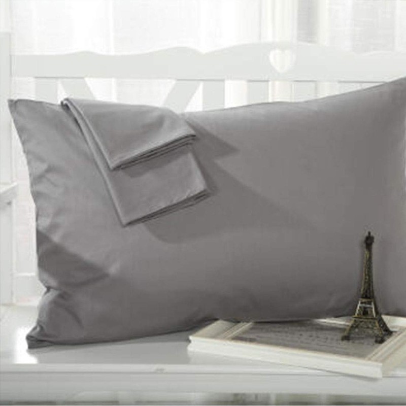 Premium King Pillow Cases - 6 Pack -Gray - Super