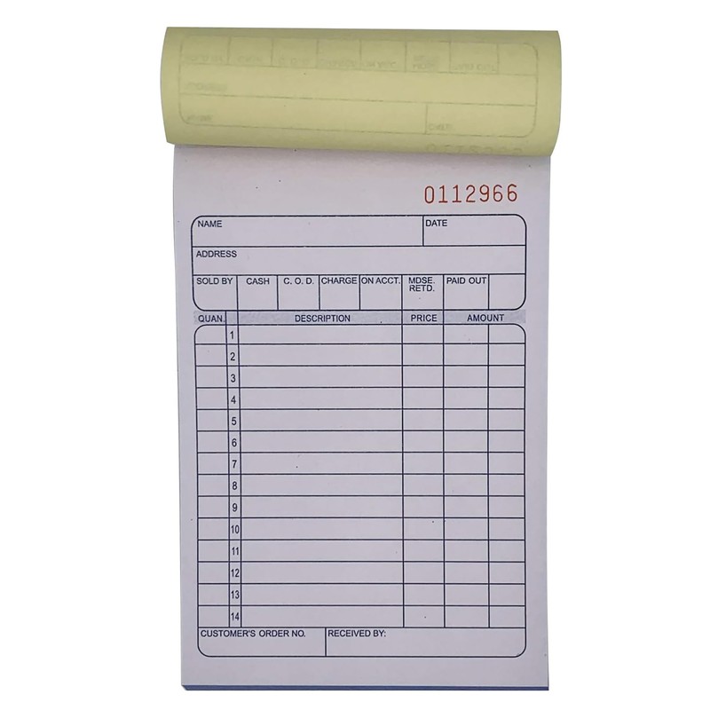 Sales Order Book 33 Triplicate Forms Carbonless 3 Copy's -