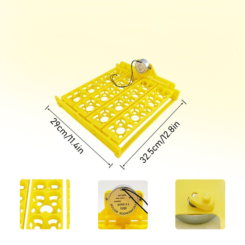 Egg Turning Tray Multifunction Automatic Egg Turner Incubator Tray for