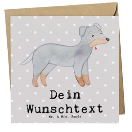 Mr. & Mrs. Panda Personalisierte Deluxe Karte Manchester Terrier Lebensretter - Personalisierte Geschenke, Personalisierte Geburtstagskarte, Welpe,