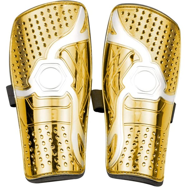 Goldmiky Youth Shin Guards, Football Shin Guards, Lightweight and Breathable