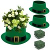 Watayo 2 Pack St. Patrick's Day Hat Flower Pot Set,