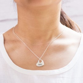 Philip Jones Nan Heart Necklace Created with Zircondia® Crystals