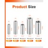 Jeboler M12 x 40 mm Round Threaded Sleeves, Pack of