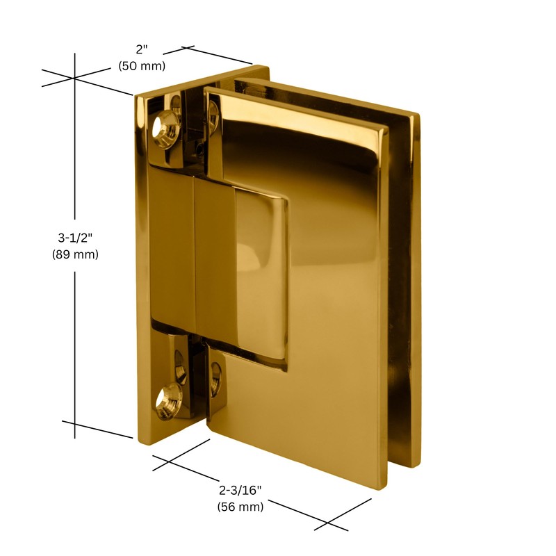 C.R. LAURENCE GEN037BR CRL Brass Geneva 037 Series Wall Mount