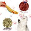 BEANPRECOY Catnip Toy, 3 Pcs Cat Fish Toy, Cat Chew