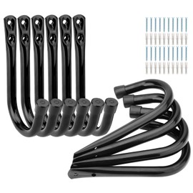 pipabiba Heavy Duty Storage Garage Hook, 10 Pack Utility J Hooks, 8.8cm Wall Mount Hanger for Storage Garden Tools (14.5cm x 8.8cm)